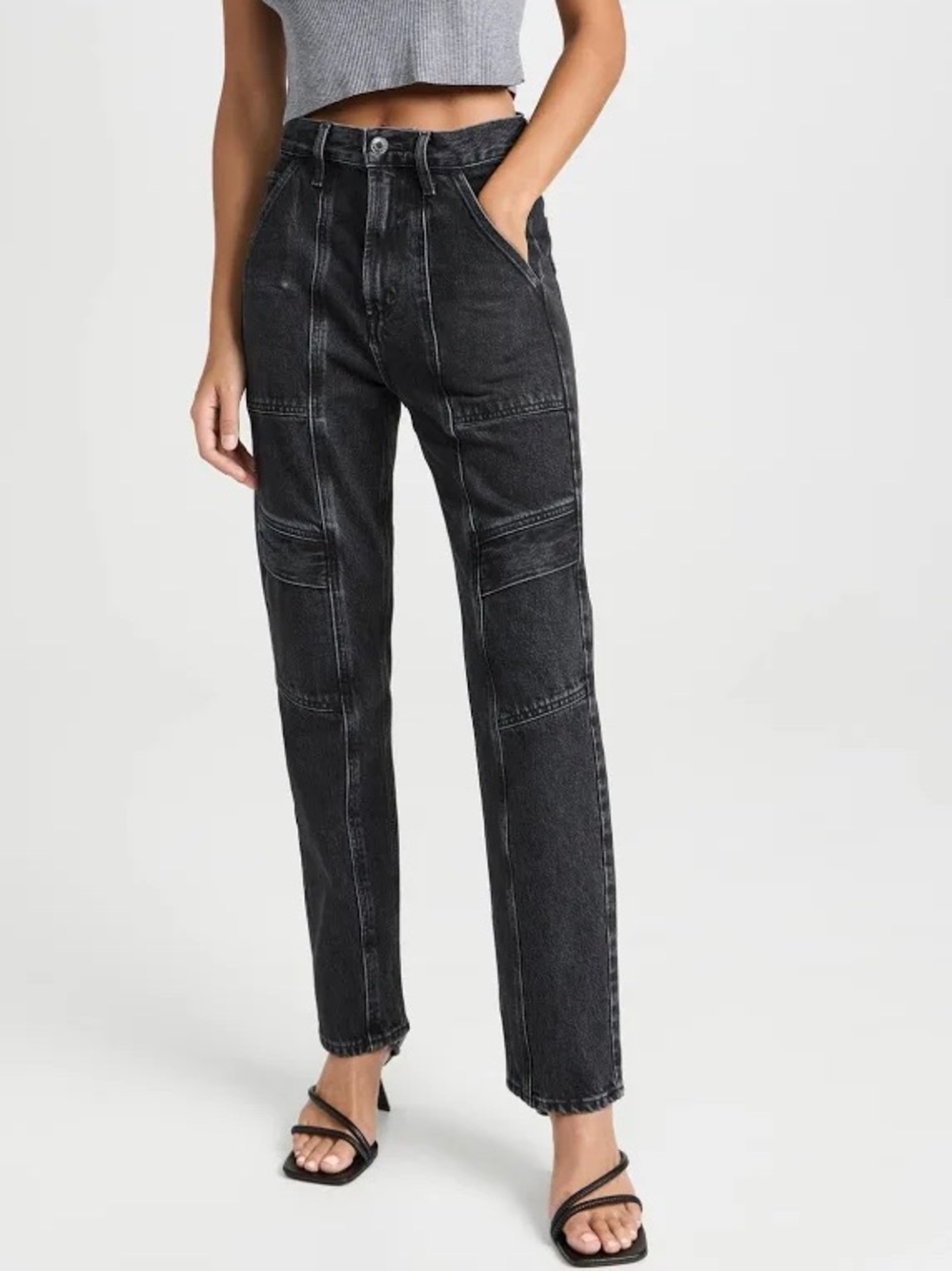 Agolde Cooper Cargo Jeans in Panther